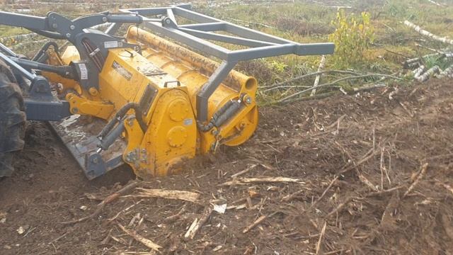 Трактор Станислав с финской фрезой MeriCrusher смотреть онлайн