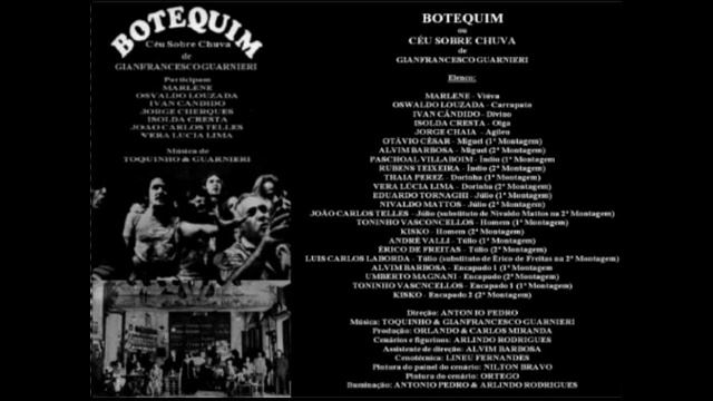 Abertura de "Botequim" (Céu Sobre Chuva) - peça de GIANFRANCESCO GUARNIERI - Canta: MARLENE (P) 197 смотреть онлайн