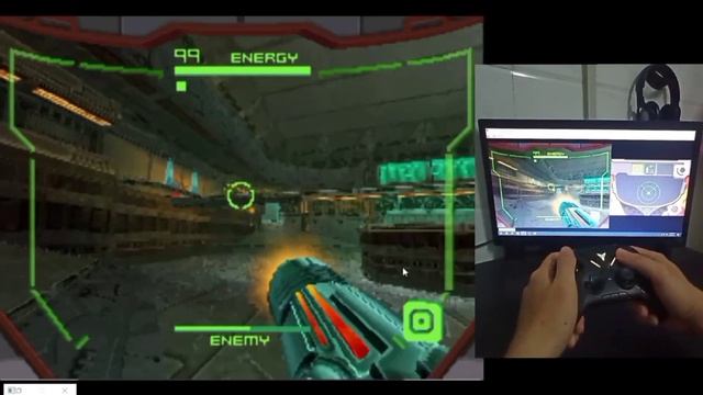 Defeat Boss Kanden with Gyro Aiming | Metroid Prime Hunters смотреть онлайн