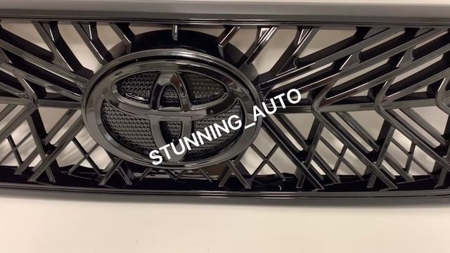 Решетка Toyota Land Cruiser Prado 120 черная смотреть онлайн