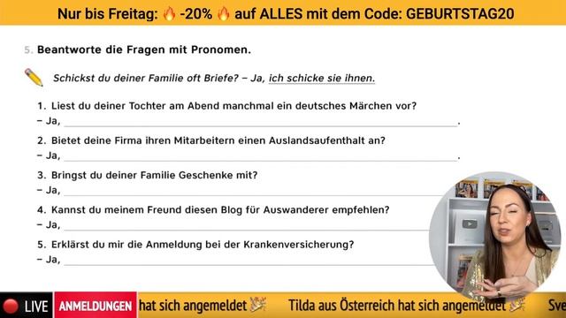 🎂FEIERE MEINEN GEBURTSTAG MIT MIR!🥳 (Grammatik, Wortschatz, Aussprache)