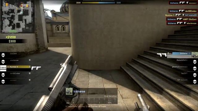 CS:GO | Dual berettas | ACE kill ! смотреть онлайн