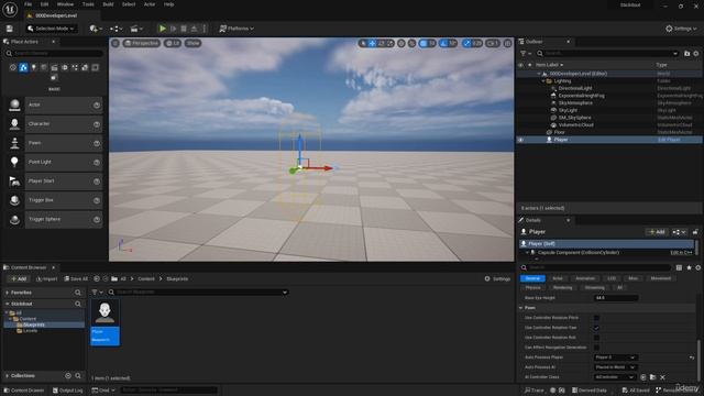009. Create A Player Blueprint. Unreal Engine 5 смотреть онлайн