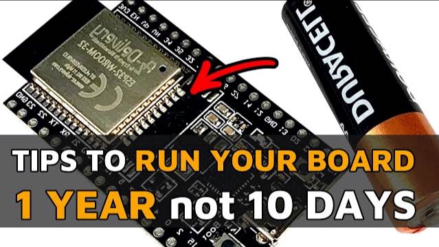 How To Measure And Calculate Board Runtime For A Single Battery Charge - ESP32 Example