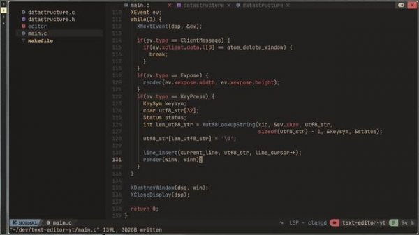 Making a GUI Text Editor from Scratch in C