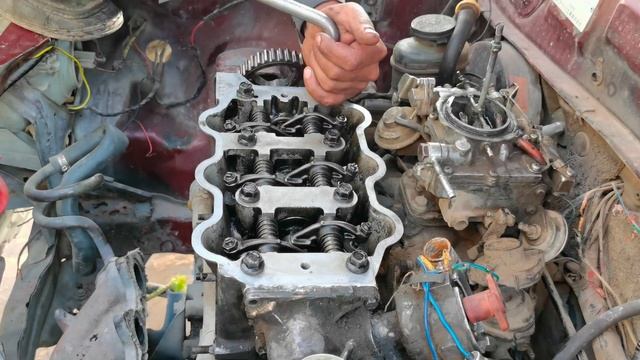head gasket new install charade 1000cc engine / timing setting смотреть онлайн