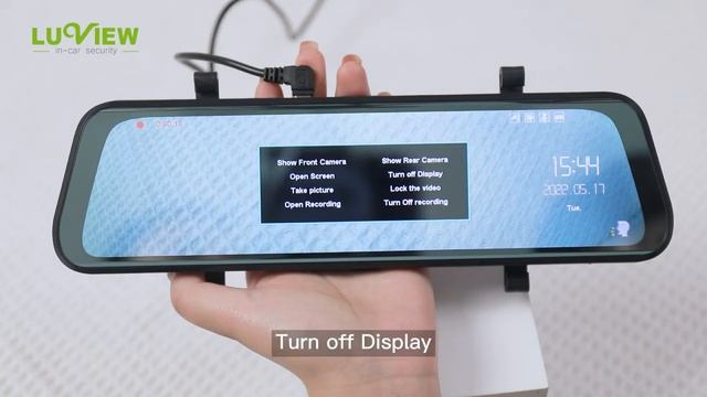 How To Use 9.66 Inch Touch Screen Driving Recording Electronic Rear View Stream Mirror Dash Cam смотреть онлайн