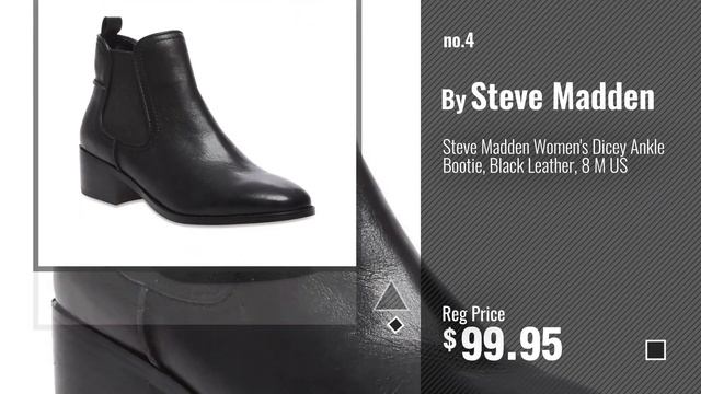 Top 5 Steve Madden Booties Black [2018]: Steve Madden Women's Julius Ankle Bootie, Black Leather, смотреть онлайн