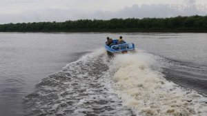 Самодельная лодка джет багги из полипропилена. Испытания