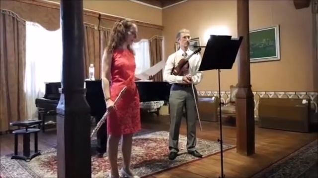 Снежина Стойчева, флейта и Александър Стойчев, цигулка смотреть онлайн