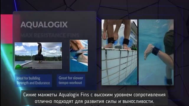 Манжеты HYDROREVOLUTION Aqualogix Fins смотреть онлайн