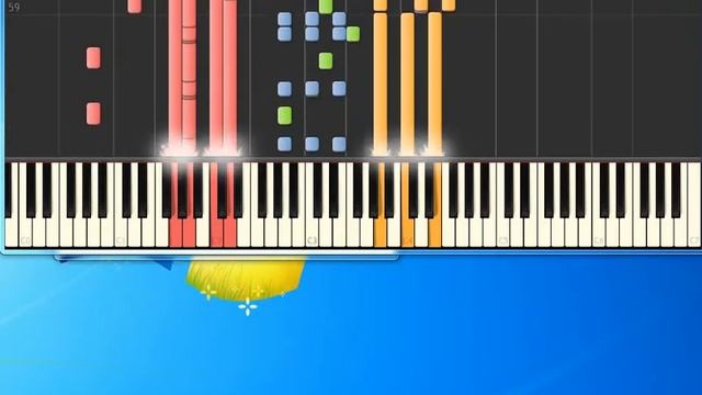 Modern Talking   Cheri Cheri Lady [Piano Tutorial By Synthesia]