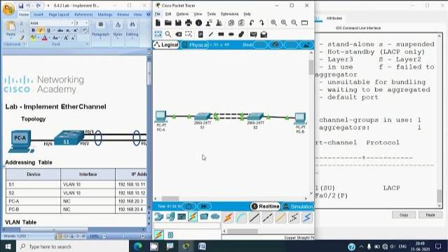 6.4.2 Lab - Implement Etherchannel смотреть онлайн
