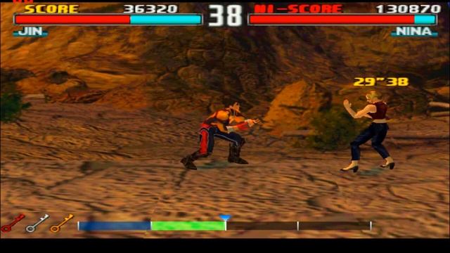 TEKKEN 3 | TEKKEN FORCE MODE - DIFFICULTY HARD - JIN KAZAMA