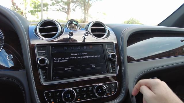 How to Program the Garage Door Opener on the Bentley Bentayga SUV смотреть онлайн