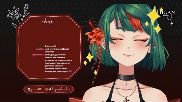 Дебют витубера Higan ( •̀ ω •́ )✧ (первый стрим)
