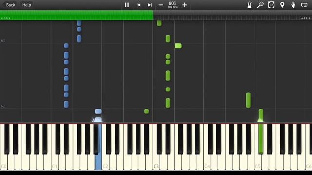 Modern Talking - Win The Race [Synthesia Tutorial] смотреть онлайн
