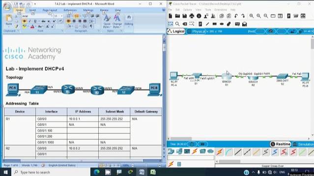 7.4.2 Lab - Implement DHCPv4 смотреть онлайн
