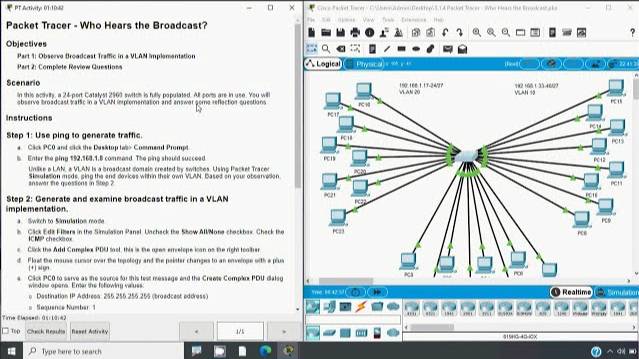 3.1.4 Packet Tracer - Who Hears the Broadcast смотреть онлайн