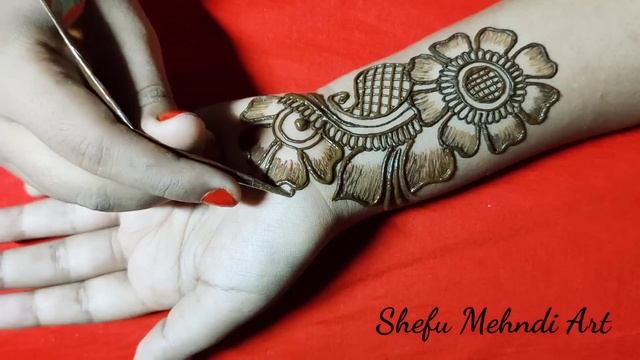 Easy front hand arabic mehndi design смотреть онлайн