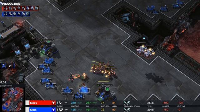 New Kid vs Legend! Clem 🇫🇷 (T) vs Maru 🇰🇷 (T) on Hardwire - StarCraft 2 - 2022 смотреть онлайн