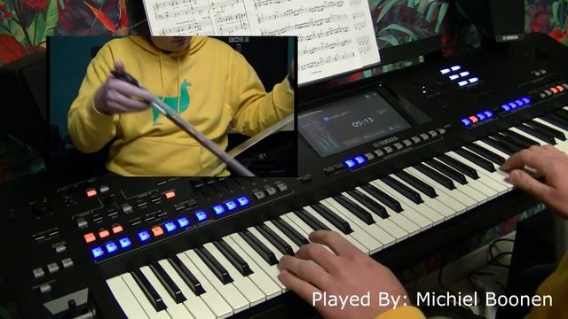 Singing Saw and Yamaha Genos - Wind of change cover смотреть онлайн