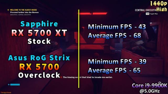 RX 5700 XT Stock Vs RX 5700 OC | PC Gaming Benchmark Test