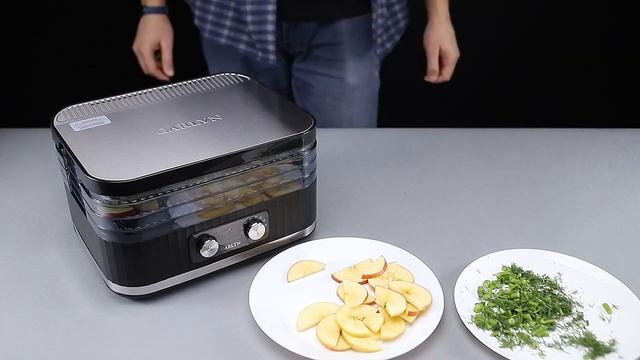 Видеоинструкция по эксплуатации сушилки для овощей и фруктов GARLYN D 11 720p смотреть онлайн