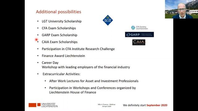 Webinar Master's in Finance University of Liechtenstein (recorded 18 May 2020) смотреть онлайн