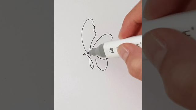Как нарисовать бабочку одной линией смотреть онлайн