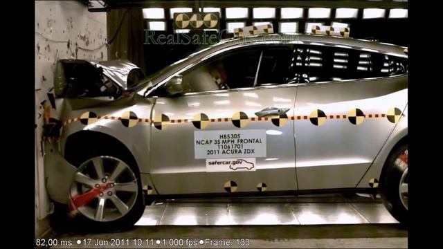 Acura ZDX (2010-2012) Crash Tests (Side-Pole, Front, Side) смотреть онлайн