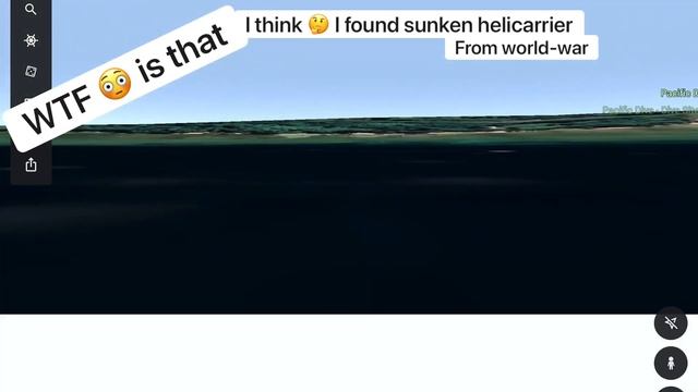 #474 unbelievable 😱, I found sunken heli-carrier in Google maps & Google earth #helicarrier смотреть онлайн