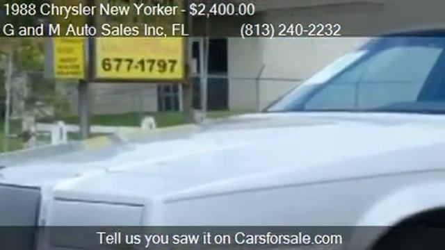 1988 Chrysler New Yorker Landau - for sale in RIVERVIEW, FL смотреть онлайн