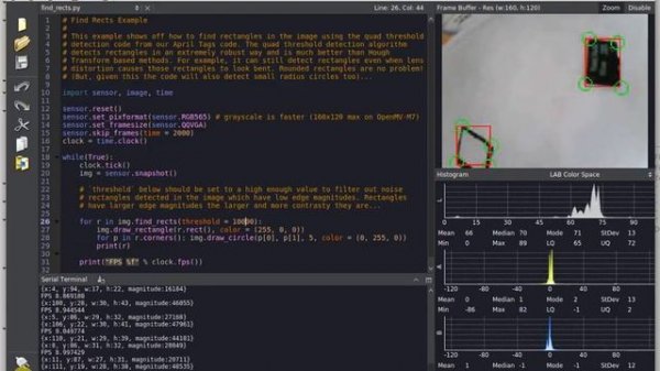 Awesome Rectangle Detection w/ OpenMV Cam M7