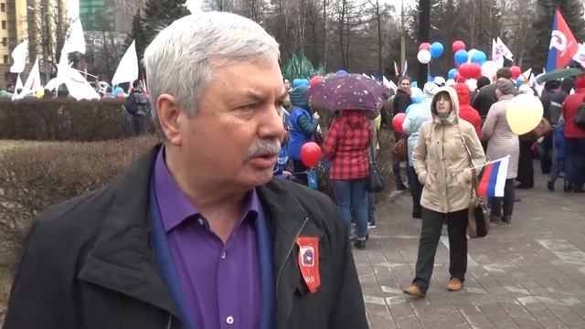 Владимир Мякуш об участии депутатов в минитинге, посвященном Первомаю смотреть онлайн