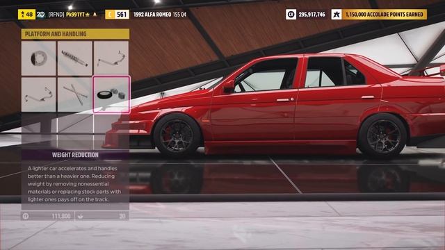 [FH5] 1992 Alfa Romeo 155 Q4 Customization/Testing