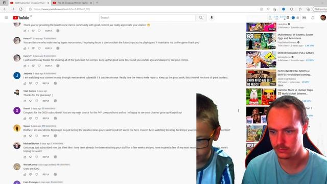 The 3000 sub Giveaway Winner is?? | Hearthstone Mercenaries | смотреть онлайн