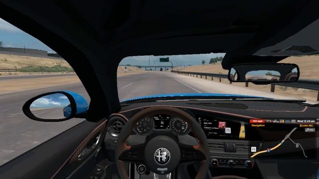 American Truck Simulator 1.32.4.1 - Alfa Romeo Giulia смотреть онлайн