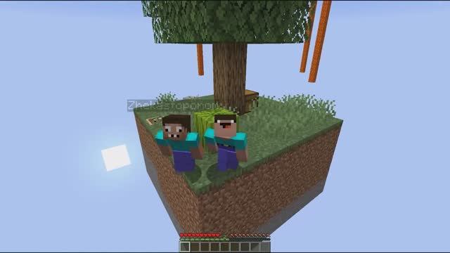 НУБ И ПРО ВЫЖИВАЮТ НА ЛЕТАЮЩИХ ОСТРОВАХ В МАЙНКРАФТ! MINECRAFT! смотреть онлайн