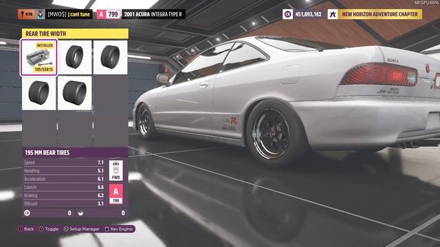 FORZA HORIZON 5 - ACURA INTEGRA ( K20 ALL MOTOR DRAG TUNE ) смотреть онлайн