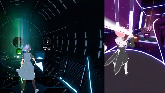 Beat Saber | Retry | Re:Zero - Redo (Expert+ vs Expert) смотреть онлайн