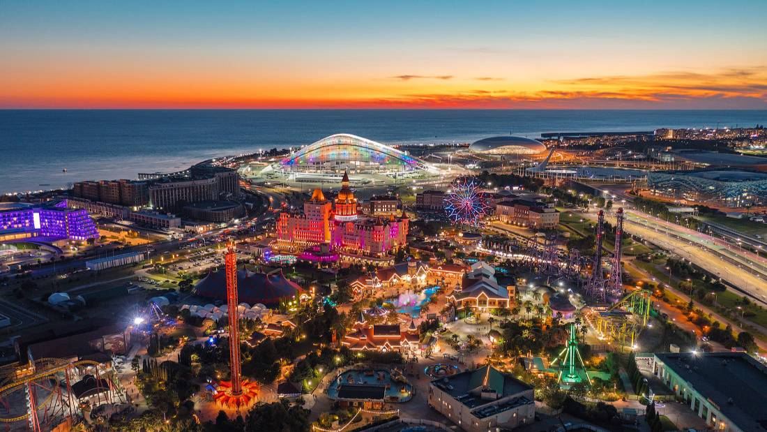 Сочи. Сириус. Имеретинка Зимой смотреть онлайн