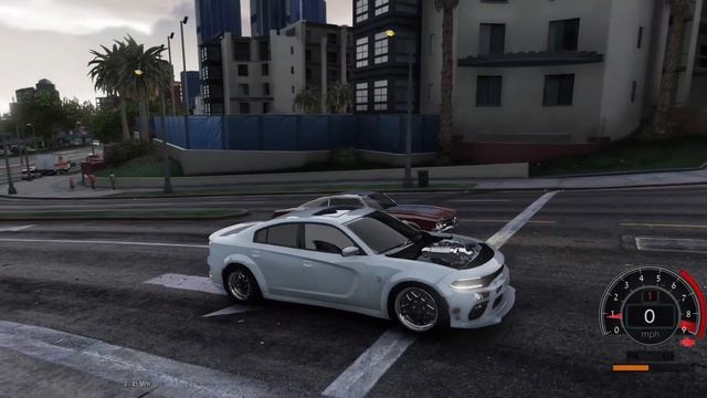 GTA5 MODS| 1600hp 2021 Dodge Charger Hellcat TwinTurbo - Launches/ Police Chase/ Vehicle totaled смотреть онлайн