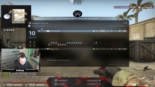 S1MPLE VS XANTARES 1v1 AIM MAP!