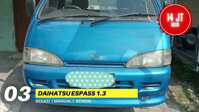 MURAH PUOOL!! HARGA DAIHATSU ESPASS ZEBRA BEKAS MURAH HANYA 9 JUTAAN NEGO!! | MOBIL BEKAS MURAH смотреть онлайн