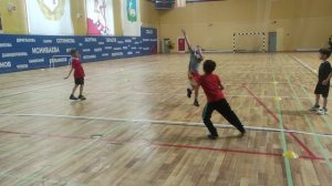 Тренировка по футболу для детей.