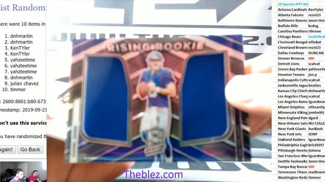 2019 Panini Spectra Football Case Break PYT #15 смотреть онлайн
