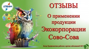Интервью. О применении продукции компании Сово-Сова. Ольга Перина. Психолог. 03.01.2024