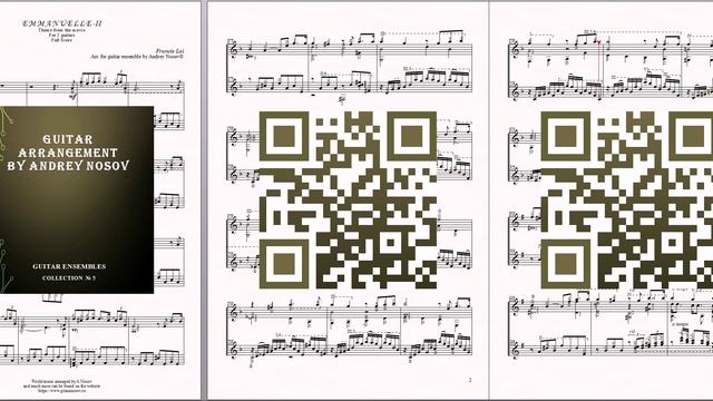 Emmanuelle-II (F.Lai) Ноты для 2-х гитар смотреть онлайн