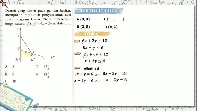 Program Linear Bagian ke 3 || Menentukan Nilai Optimum (Maksimum/Minimum) смотреть онлайн